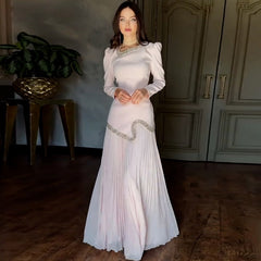 Niche Pleated Party Banquet Sequins Dress