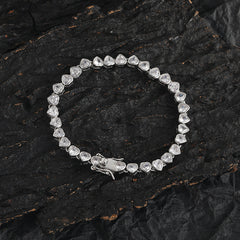 Women's Tennis Chain Heart-shaped Couple Bracelet