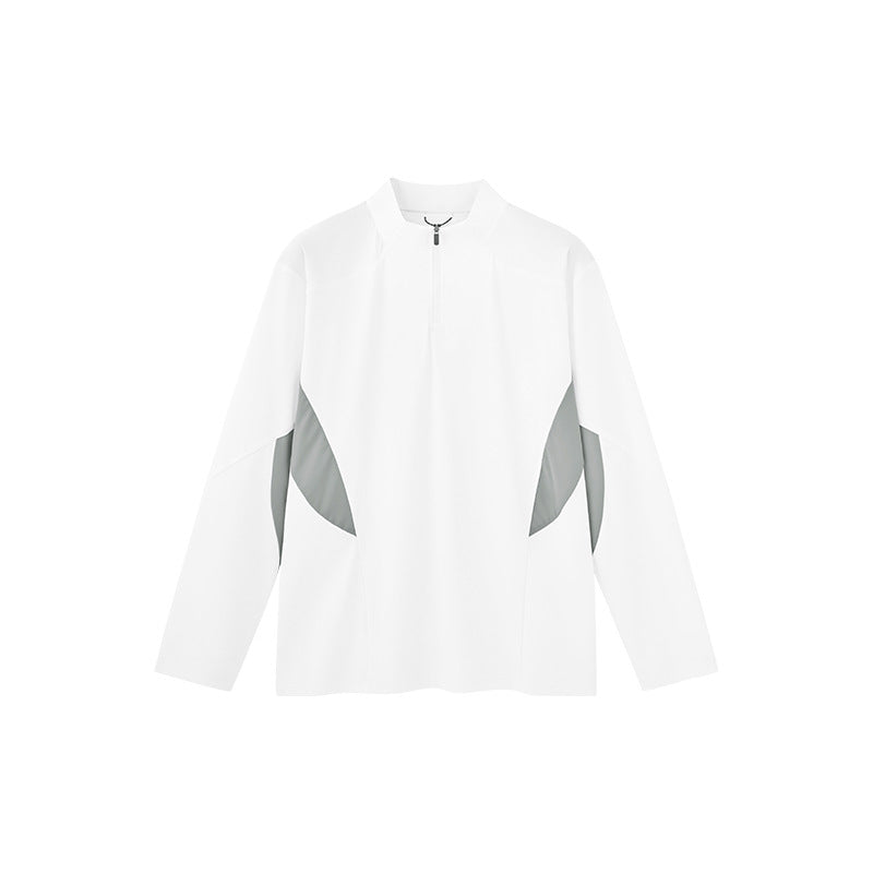 Fashion Men's Stitching Lightweight Long Short Sleeve