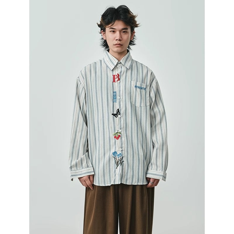 Fashion Retro Plaid Long Sleeve Shirt Men's Shirt