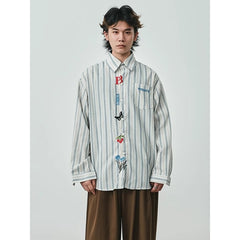 Fashion Retro Plaid Long Sleeve Shirt Men's Shirt