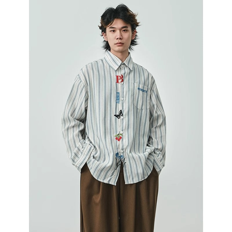 Fashion Retro Plaid Long Sleeve Shirt Men's Shirt