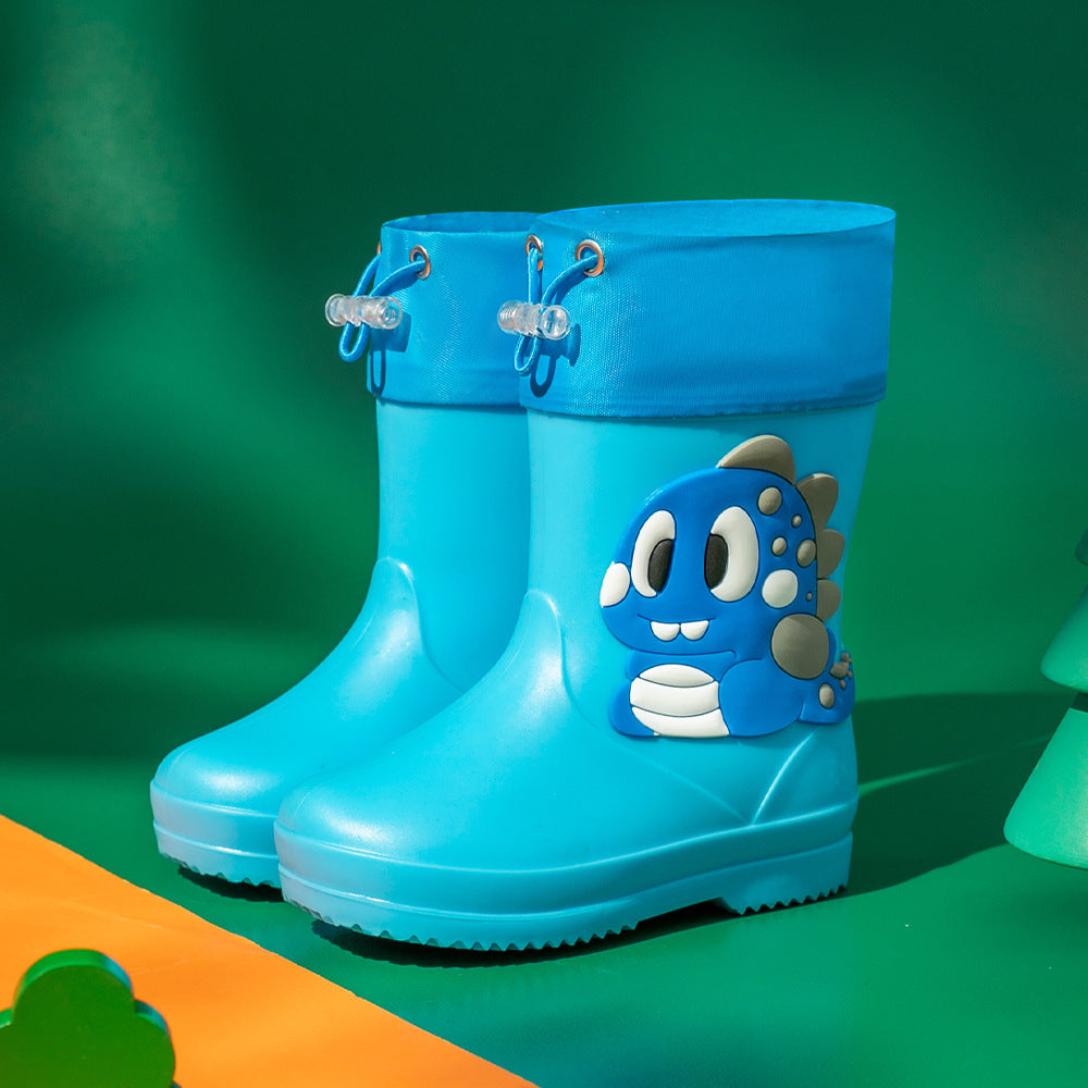 Children's Rain Boots Cartoon Waterproof Short Tube Rain Shoes