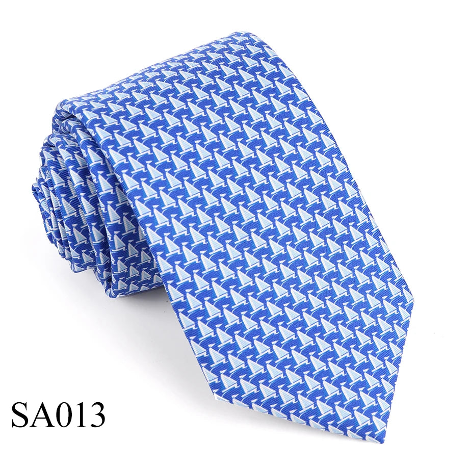 Mens Silk Necktie Luxury Animal Pattern Tie