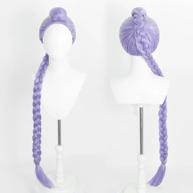 Movie Kpop Cosplay Wig Mire Lumi Zoei Purple Black Red Long Hair Heat Resistant Synthetic Wigs Carnival Props