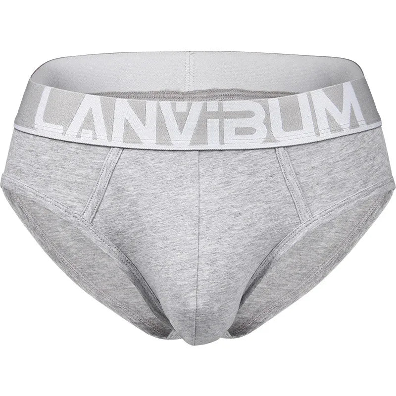 Mens Antibacterial Cotton Underwear Soft Stretch Briefs