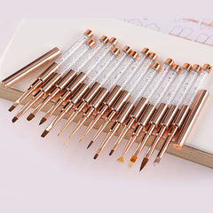 Nail Art Acrylic Liquid Powder Carving UV Gel Extension Builder Painting Brush Lines Liner Drawing Pen Manicure Tool Born Pretty