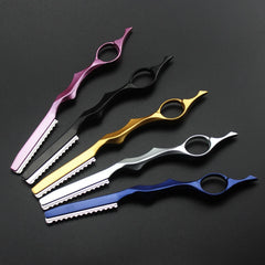 Hair Razors Shavel Cut Hair Cutting Fine Thinning Trimming Alloy Shaving Knife Barber Hairdresser Tools Salon Professional