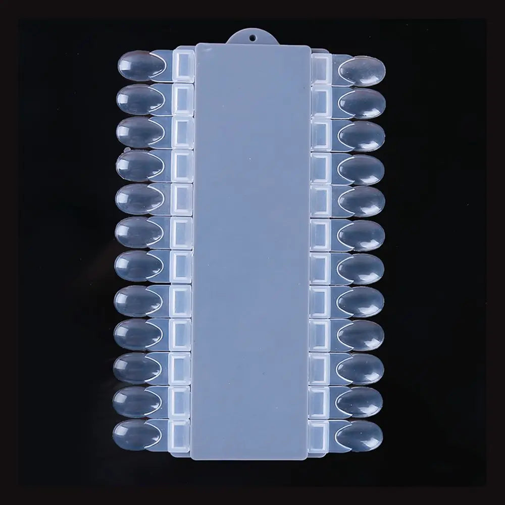 Nail Art Practice Manicure Tools Natural Color Nail Color  Board Fake Nail Color Palette Nail Color Shelf False Nail Display