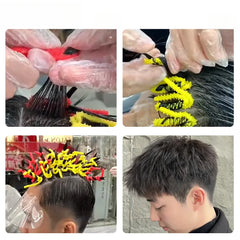 10pcs Silicone Fireworks Bars Hair Dye and Beauty Tools Curlers Bar Wild Curly Hair Maker Beauty Tools Hair Rollers
