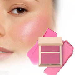 Natural Matte Contour Blush Highly Pigmented Long Lasting Dual Color Palette For A Sculpted Face And Natural Beauty Makeup Look