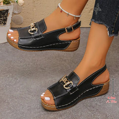 Women’s Casual Heeled Sandals Stylish Summer Wedges