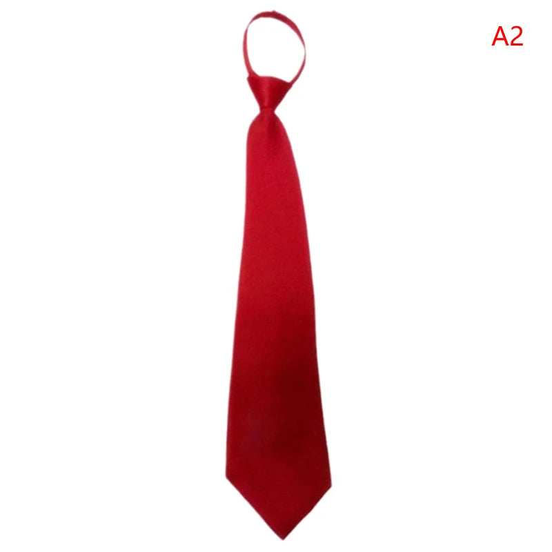 Black Clip On Men Tie Security Ties For Men Women Unisex Tie Clothing Necktie Funeral Doorman Steward Black Tie Matte Black G2E5