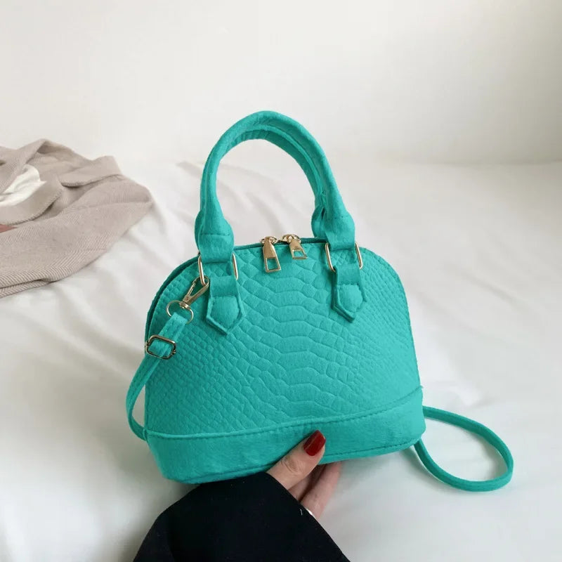 Women’s Crossbody Handbag Retro Felt Purse with Organizer