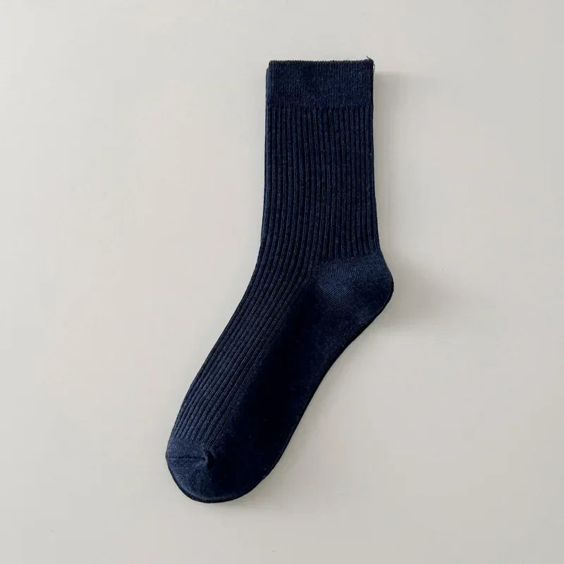 Mens Casual Cotton Socks Breathable Long Business Socks
