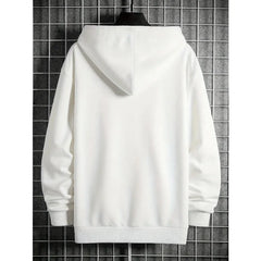 Men's fashion letter A printed hoodie - oversized casual streetwear  autumn/winter sportswear  hip-hop style hooded pullover