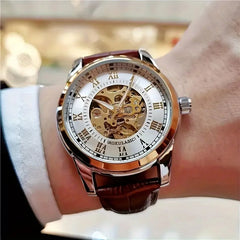 [Automatic Mechanical Watch for Men] Stylish, High-End, and Light Luxury Men's Automatic Mechanical Watch, Suitable for Business and Casual Wear, Fashionable and Handsome Men's Watch Hot-Selling Watches Are the First Choice G
