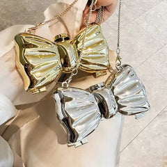 Golden Evening bag Purses and handbag luxury Designer shoulder bags funny shape Party Wedding Round Acrylic Shiny Clutch purse