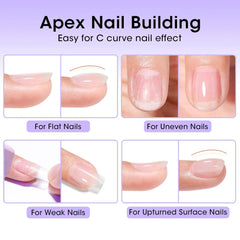 GELLEN Builder Nail Gel 18ml Clear Extension Hard Gel Soak Off Long Lasting UV Cured Nails Strengthener Care Salon Quality Art