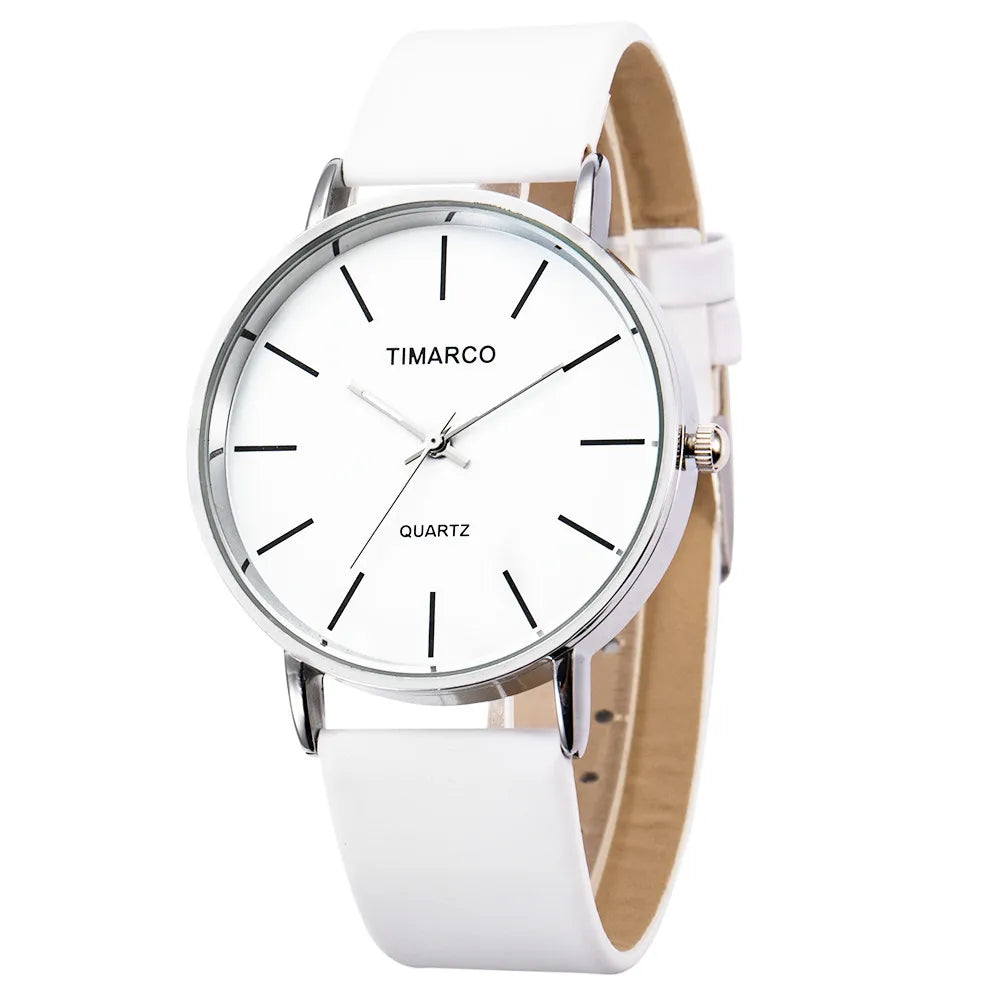 Women's Watches Simple Style Watch Fashion Metal Round Dial Analog Quartz Watch for Men Women Minimalist Watch Quartz Clock