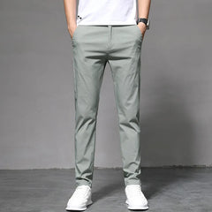 Casual Pants Men's Summer Thin Slim-fit Straight Pants Men's Casual Trousers Men