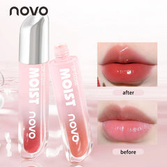 Long-lasting color lipstick, jelly texture lipstick, moisturizing, glossy lip balm, non-greasy, non-fading multi-color lipstick