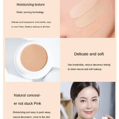 Three Color Matte Concealer With Brush, High Coverage, Waterproof, Oil Control, Moisturizing, Long - Term Facial Makeup