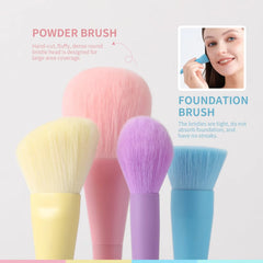 17 Color Multi-Color Makeup Brushes Macaron Color Brushes Eyeshadow Foundation Makeup Brush Set Colorful Makeup Tools Full Set