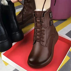 Womens England Style Ankle Boots Retro Fashion Design