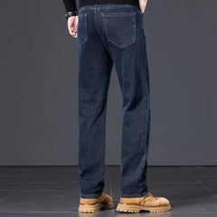 Men's Straight Jeans Autumn New Casual All-match Trousers Business Pants