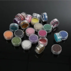 24/48Colors Laser Nails Glitter Chrome Nail Powder Diamond Rainbow Linear Glitter Gel Polish Holographic Shimmer Pigment