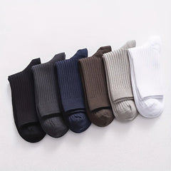 Men's Socks 5-Pair Set - Breathable and Soft, Suitable for All Seasons, Suitable for Casual Sports, Business Dress