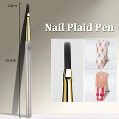 Nail Art Painting Brush Acrylic Lines Pen Stripes Grid Flower Butterfly Drawing Watercolor Brushes UV Gel DIY Design Manicure