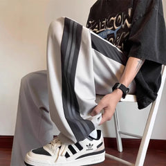 High Street Casual Pants Men Wide-leg Straight Corduroy Trousers Spring Autumn Fashion Jogger Couple Streetwear New Sweatpants