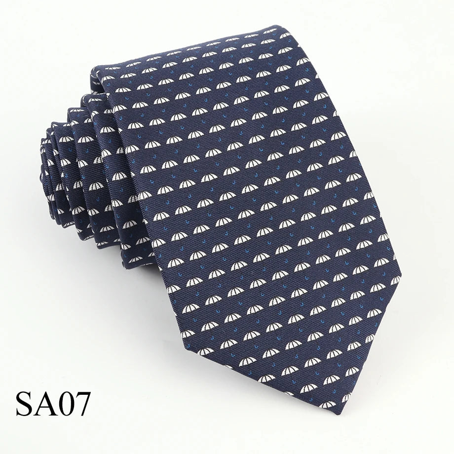Mens Silk Necktie Luxury Animal Pattern Tie