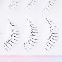 5 Pairs False Eyelashes A Type Eyelashes Upgraded Lash U-shaped 0.14mm Transparent Stem Soft Natural Eye Lashes Mink