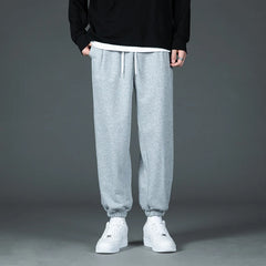 Men's Casual Pants Spring Autumn 2024 New Sports Casual Men's Feet Thin Breathable Comfortable Summer Gray Casual Sweat Pants