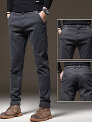 Fall High-End Casual Pants Men's Wear-Resistant Versatile Busin West Pants Trendy Loose Straight Long Pants for Men