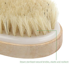 Care Without Handle Wooden Dry Skin Pouch Bristle Body SPA Bath Brush Soft