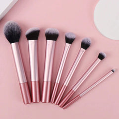 7 Professional Makeup Brush Set, Blush Brush, Loose Powder Brush, Concealer Brush, Eye Shadow Brush, Full Set of Travel Gift Set