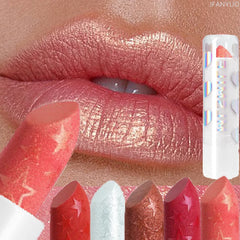 Diamond Metallic Pearlescent Lipstick Shiny Non-stick Cup Matte Velvet Waterproof Lip Stick Sexy Red White Lips Makeup Cosmetics