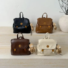 Elegant Leather Tote Bag For Ladies With Unique Leisure Design And Large Capacity Easily Serves As A Versatile Diaper Bag