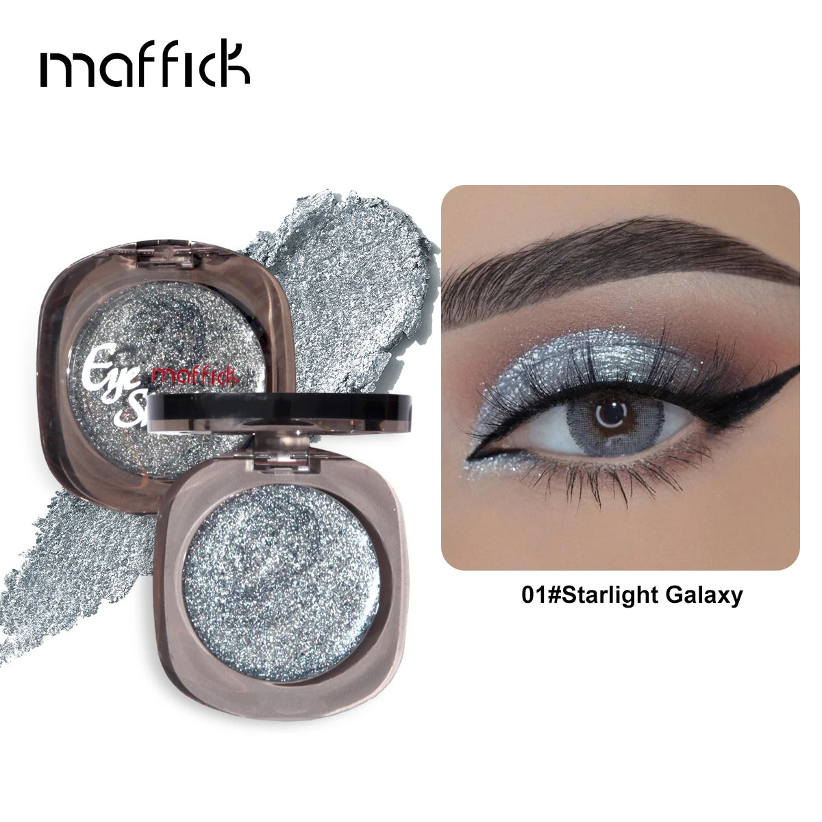 Single Color Eyeshadow Natural Big Eyes Colorful Shiny Highlight Waterproof Women Makeup Beauty Tools