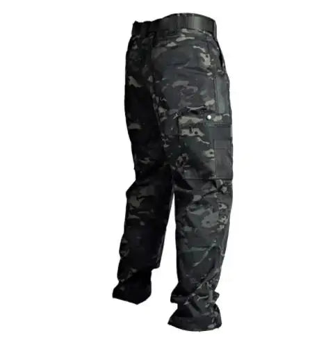 Men's Cargo Pants Multi Pockets Work Trousers Casual Tactical Pants Male Outwear Straight Autumn Winter Wear-resisting Trousers