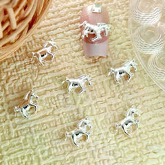 Minimally Designed Three-dimensional Horse Nail Decor Alloy Nail Art Charm Manicure Decoration Accessories