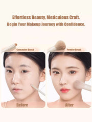 7 Pieces Makeup Brush Set, Foundation Concealer Blush Eyeshadow Powder Face Makeup Brushes Kit for Beginners