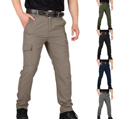 Men's Cargo Pants Men  Drawstring Cotton Track Pant New Waterproof Cargo Pants Autumn New Straight Sweatpants