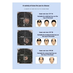 Men's Short Human Hair Tops for Man Human Hair Wig Pieces Cover Gray Hair Add Volume Crown Hair Replacement Patches Synthetic