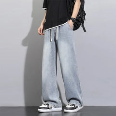 Men's Summer Thin Wide-leg Straight-leg Pants American Style Classic Man Pants Male Clothes Sex Products Y2k Retro Jeans Sport