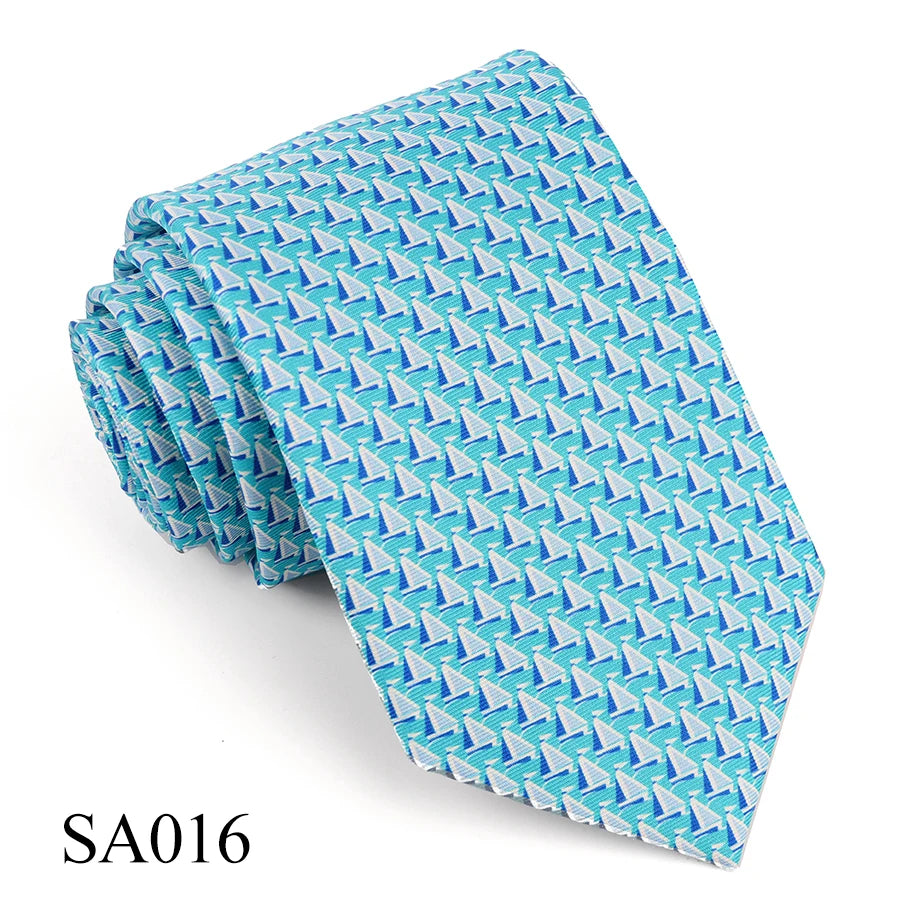 Mens Silk Necktie Luxury Animal Pattern Tie